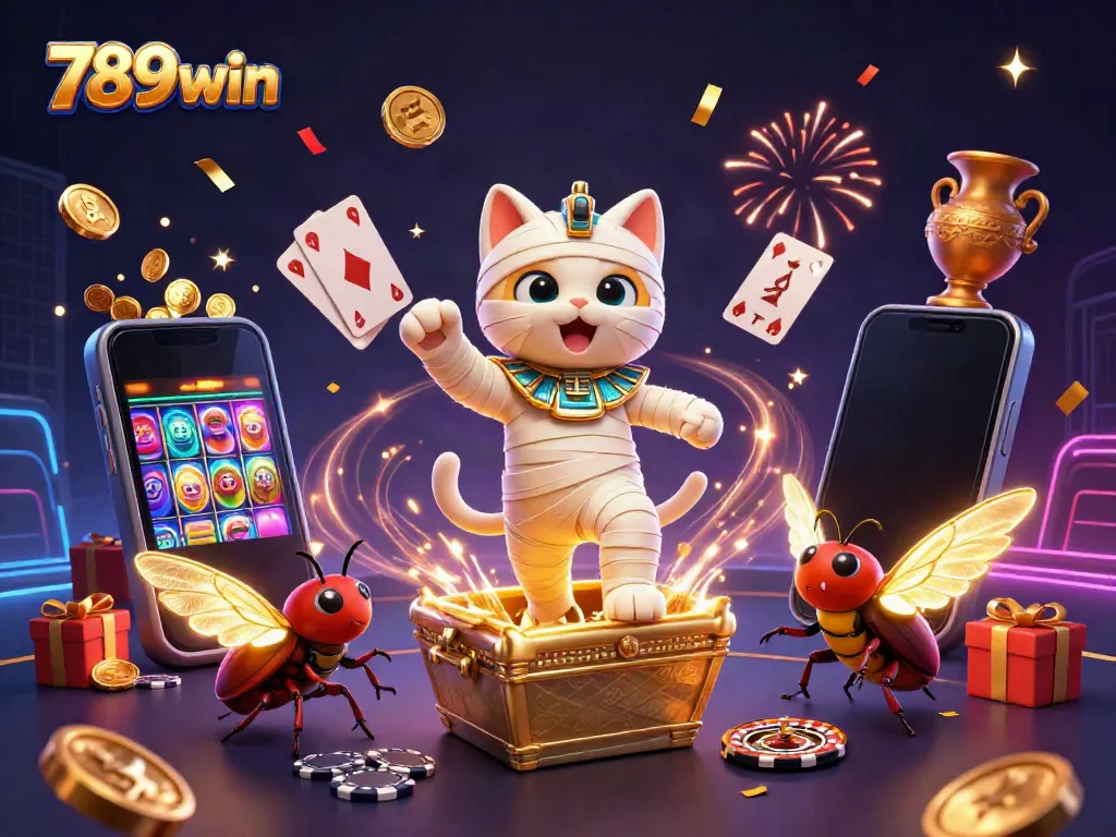 Experience thrilling wins with the 789win mummy cat as casino games come alive in a vibrant scene.