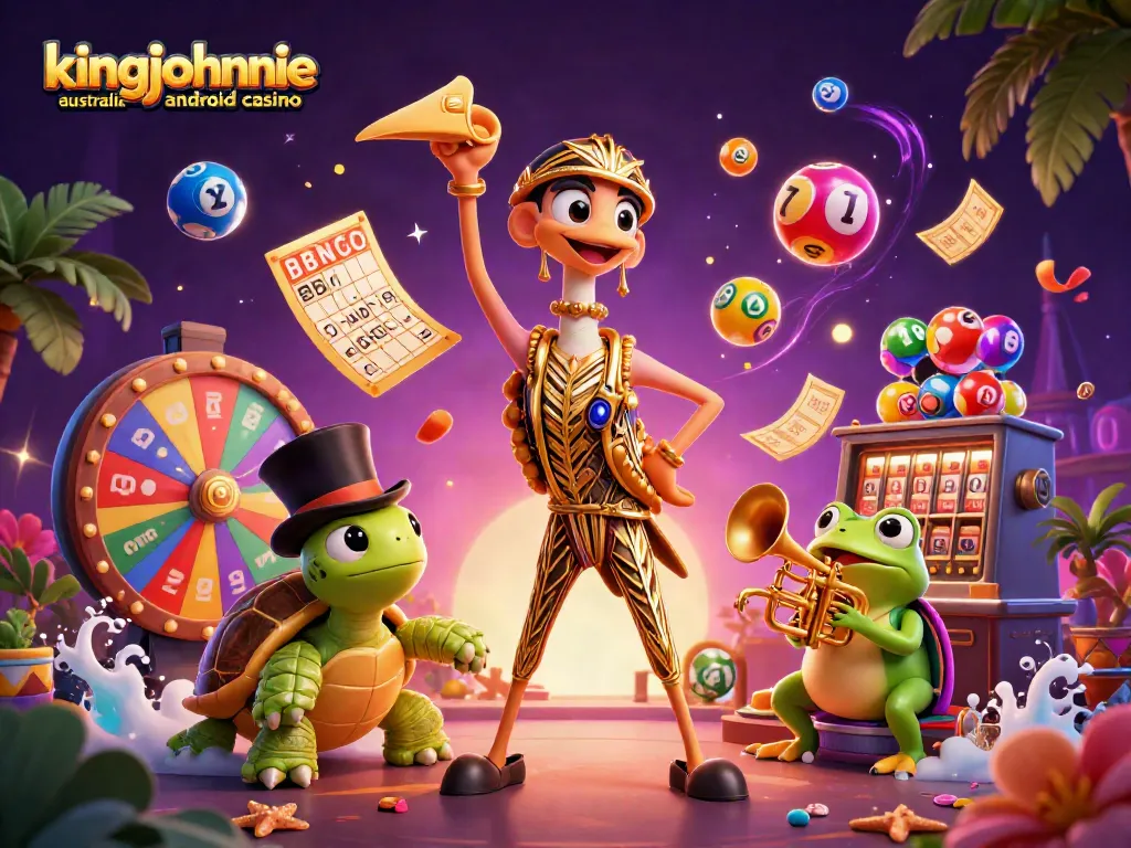 Experience kingjohnnie australia android casino with vibrant characters and dynamic gaming elements.